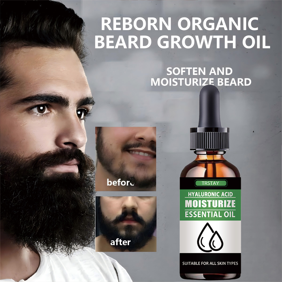Men'S Grooming And Skin Care - 100% натуральное ускорение волос на лице,
