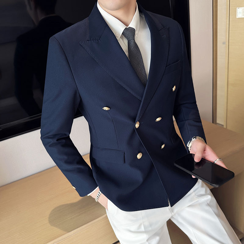 Men'S Grooming For Wedding - Двубортный смокинг для мужчин, классический свадебный