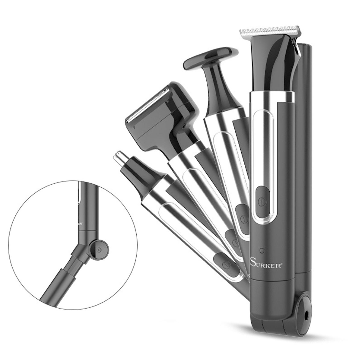 Men'S Grooming Nose And Ear - Бритва Surker 4-в-1 для мужчин, набор