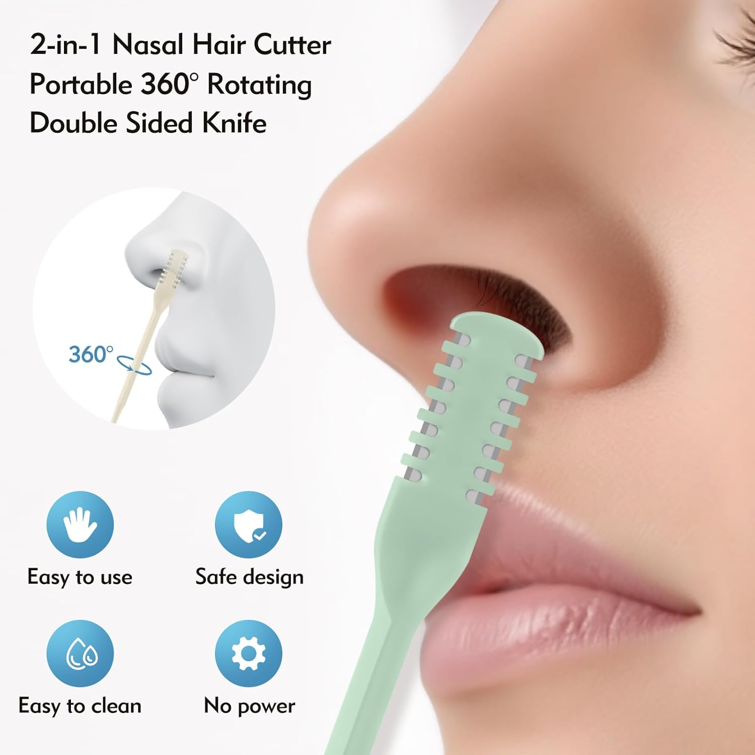 Набор из 5/20/50 шт. 2-в-1: ус – обзор и цена Nose Hair Trimmer